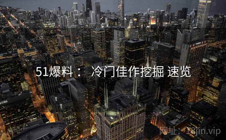 51爆料 : 冷门佳作挖掘 速览