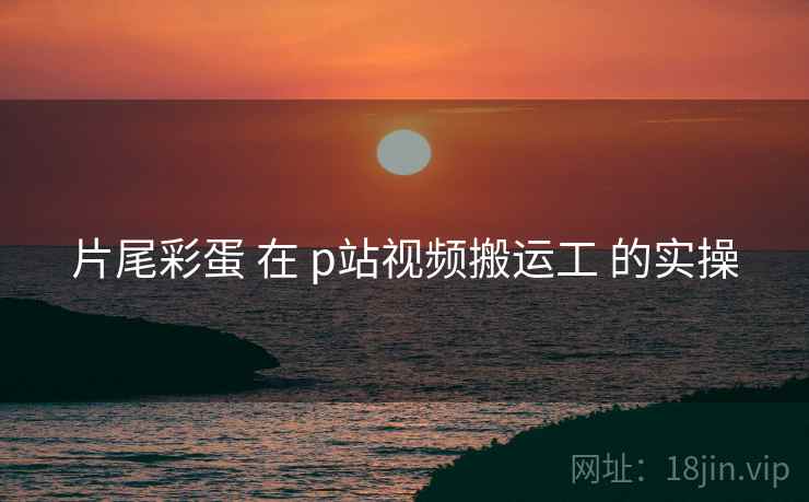 片尾彩蛋 在 p站视频搬运工 的实操